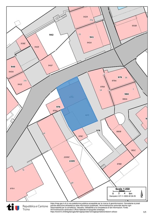 Terreno/casa nel nucleo di Monte Carasso Rif.: 0396 4