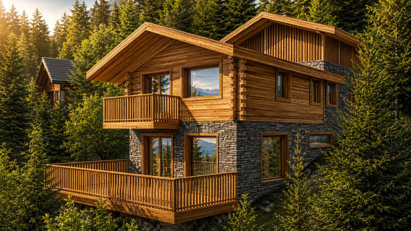 Superbe Chalet sur plan dans un écrin de verdure 2