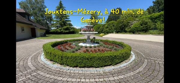 40 min. from Geneva. In a prestigious place Master house for sale above Lausanne. a beautiful garden 1