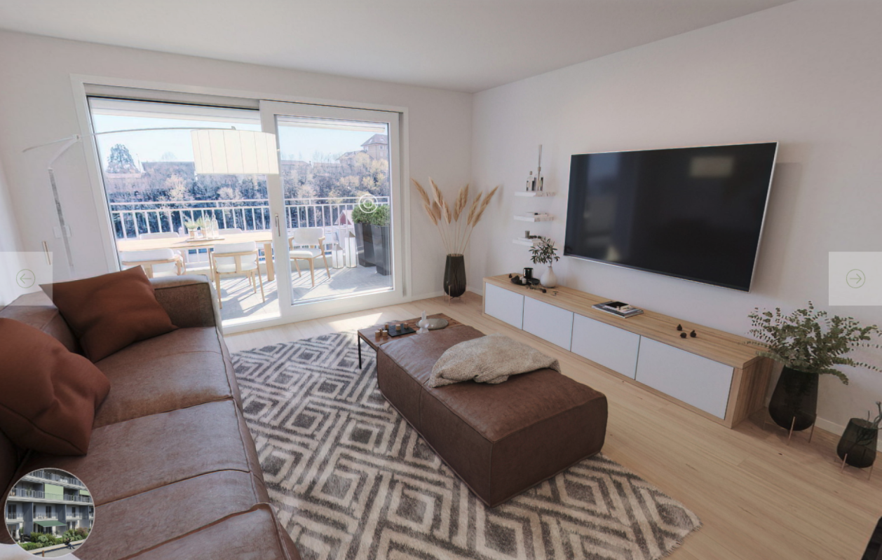 Spacieux appartement de 4,5 pièces avec séjour de 52 m2 plus terrasse