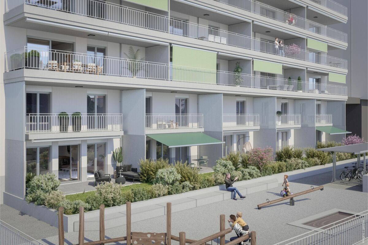 Grand appartement de 5,5 pièces en ville avec jardin et terrasses double