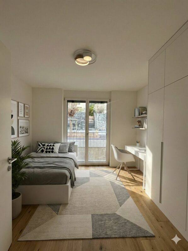 Grand appartement de 5,5 pièces en ville avec jardin et terrasses double