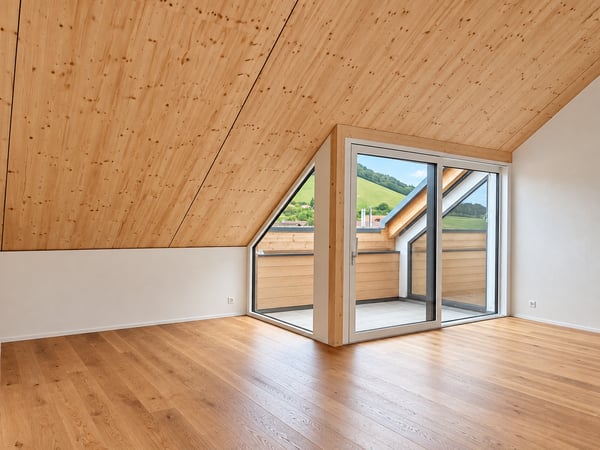 neue und moderne 3.5-Zimmer-Dachgeschosswohnung mit Aussicht ins Grüne 5