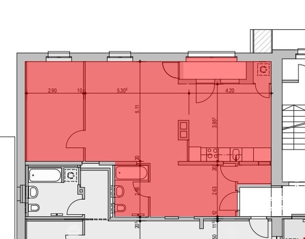 grosszügiges Loft mit separatem Schlafzimmer 7