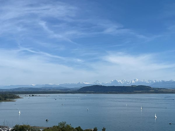 Magnifique appartement de 1.5 pièces avec vue panoramique sur le lac et les Alpes 2