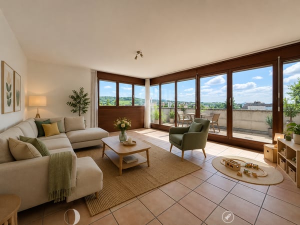 Charmante 4.5-Zimmer-Wohnung mit Balkon und schöner Aussicht in Biel 2