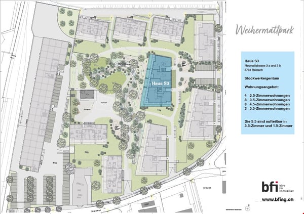 3.5-Zimmer-Attikawohnung mit grosser Terrasse im «Weihermattpark» 5