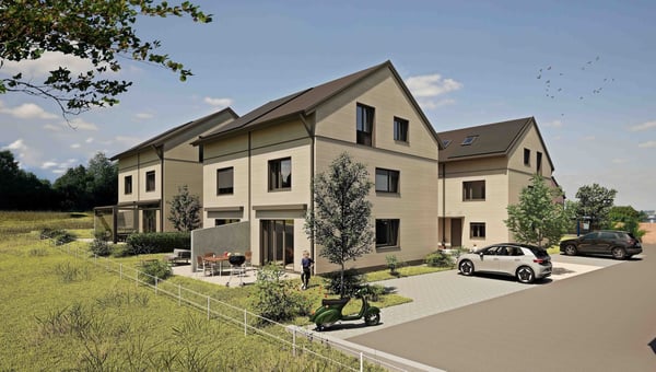 DEFH  - ein neues, kleines, idyllisches Wohnquartier - 15 Minuten ab Basel