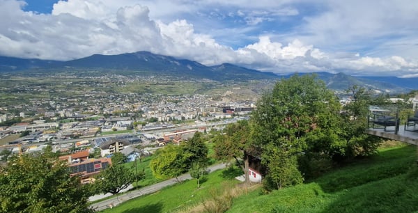 Sion/Salins, charmant appartement de 1.5 pièces de 20m2 avec terrasse et pelouse privative de 64m2 16