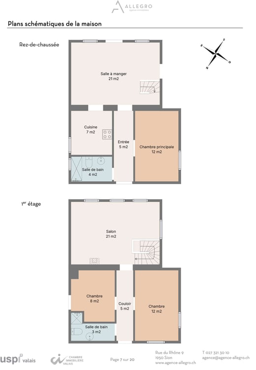 Grône, maison de 4.5 pièces de 151 m2 avec extérieures verdoyant et 2 places de parc 26