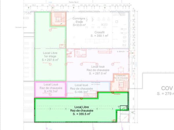 Sion, à louer 1 local de 440.50m2 au rez dans un bâtiment industriel entièrement rénové. 4