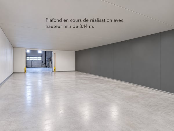 Sion, à louer un local de 297.60 m2 au rez étage dans un bâtiment industriel entièrement rénové 2
