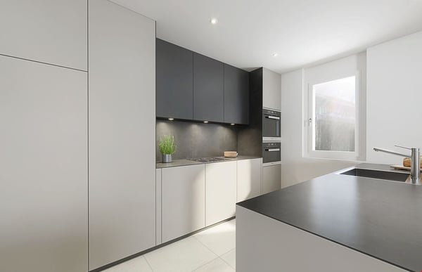 Jetzt fertiggestellt : Top-1.5-Zimmer-Wohnung mit privatem Garten ! B02 8