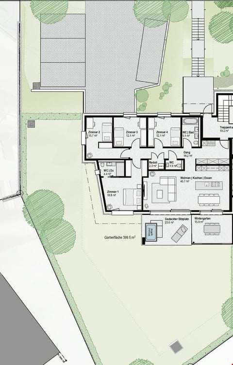 Exclusives Gartenparadies in Bottmingen - 1.5-Zimmer-Wohnung mit allem Komfort! 3