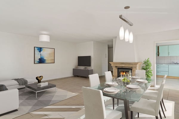 Charmant et spacieux appartement PPE de 1.5 pièces avec balcon, jardin commun et 3 places de parc 1