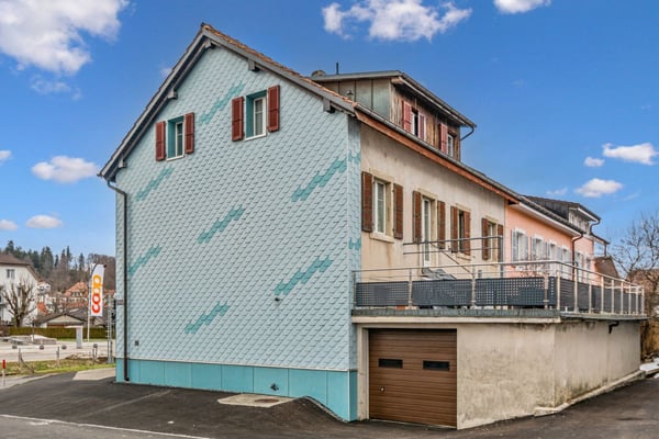 Maison contiguë en pignon avec surfaces professionnelles et grande terrasse 12