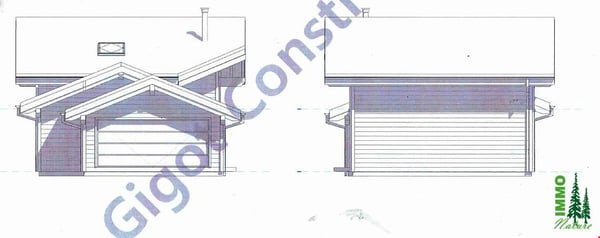 Grande maison moderne en madrier massif avec panneaux solaires, pour fin 2021 11