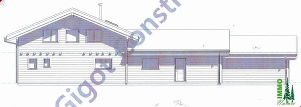 Grande maison moderne en madrier massif avec panneaux solaires, pour fin 2021 10