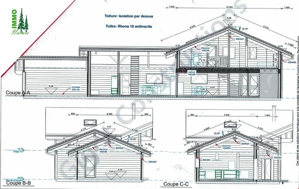 Grande maison moderne en madrier massif avec panneaux solaires, pour fin 2021 12