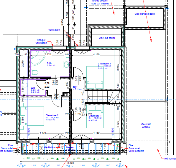 Maison moderne en madrier thermo-chauffé, avec garage, terrasse et jardin 6