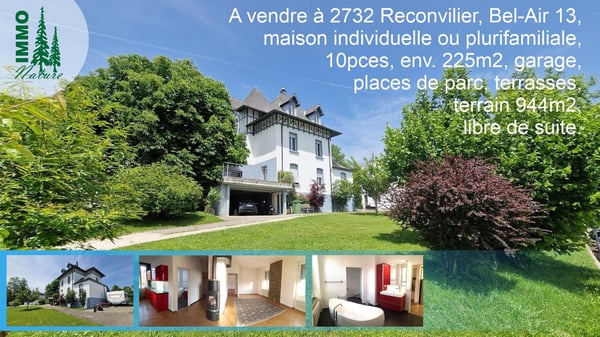 Magnifique maison individuelle ou plurifamiliale avec garage, places de parc, terrasses, jardin 1
