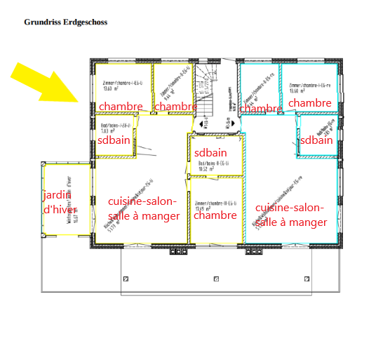 Magnifique appartement de 4,5 pièces avec terrasse et véranda, jardin 200m2 en option 22