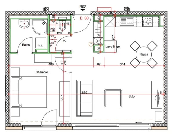 Appartement Rez pelouse dans un immeuble récent proche des comodités 8
