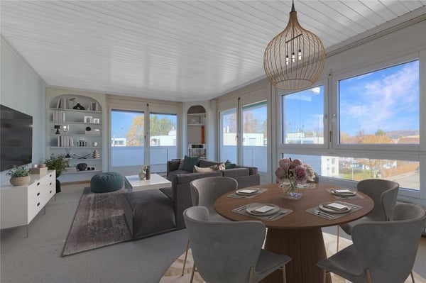 1-Zimmer-Eigentumswohnung im 3. Obergeschoss mit Lift und verglastem Eckbalkon 1