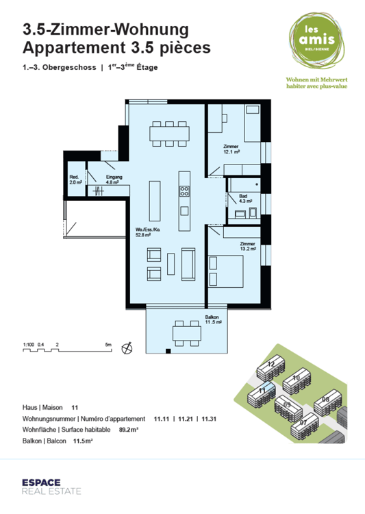 Ihre neue Wohnung im Herzen von Biel 8
