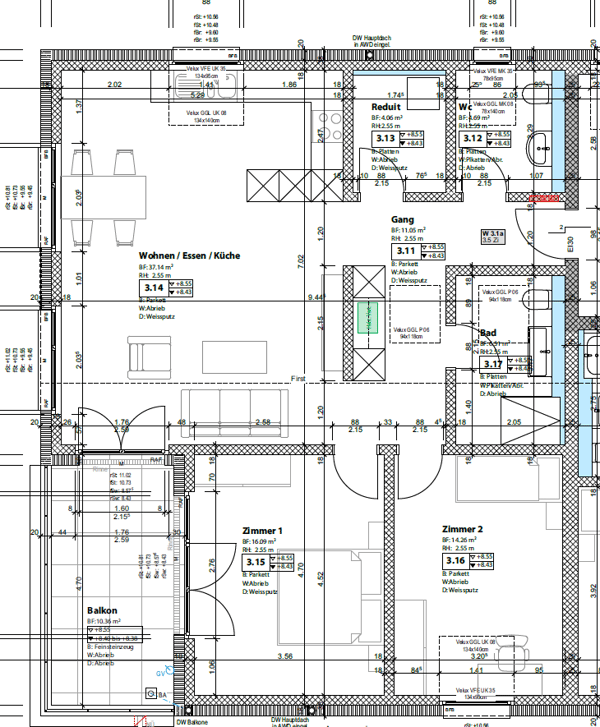 Moderne 3.5-Zimmer-Wohnung mit Balkon in Niederurnen, Glarus Nord 11