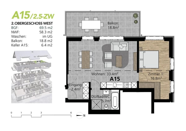 Erstvermietung 1- bis 1.5-Zimmer-Wohnungen 2