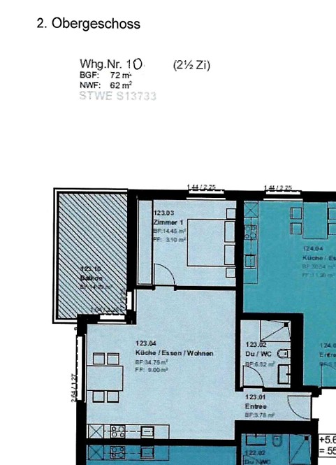 2.5-Zimmer Neubauwohnung im 2. OG WHG10 7