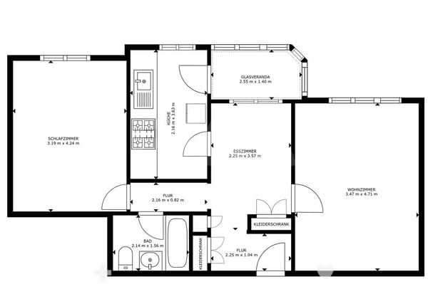 Helles und gemütliches Zuhause mit Balkon, 2.5 Zimmerwohnung 5