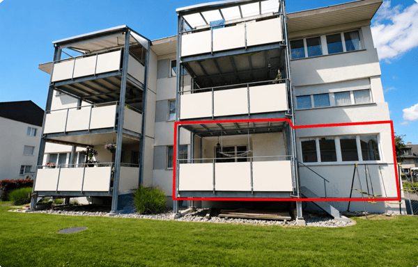 GROSSEN IMMOBILIEN - 3.5-Zimmer-Wohnung mit grossem Balkon und direktem Gartenzugang in Thierachern 4