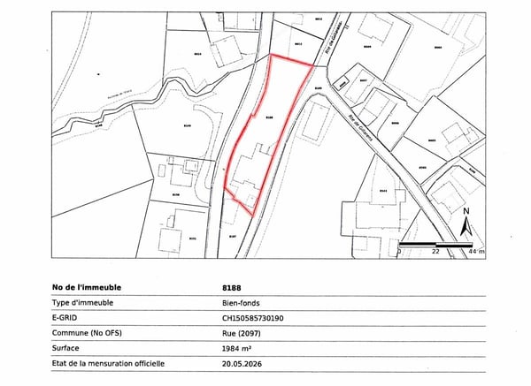 Parcelles en zone village de 2'643 m2 avec potentiel de valorisation 2