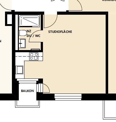 2.5-Zimmerwohnung, 1.OG, im Zentrum von Liebefeld 4