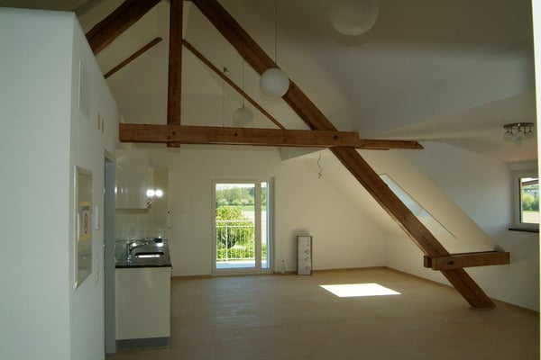 offene Dachwohnung am Dorfrand, im Grünen 7