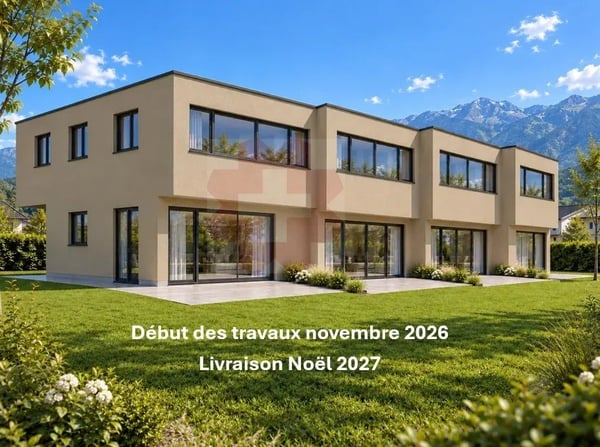 Magnifiques villas mitoyennes de 5,5 pièces Permis en force 1