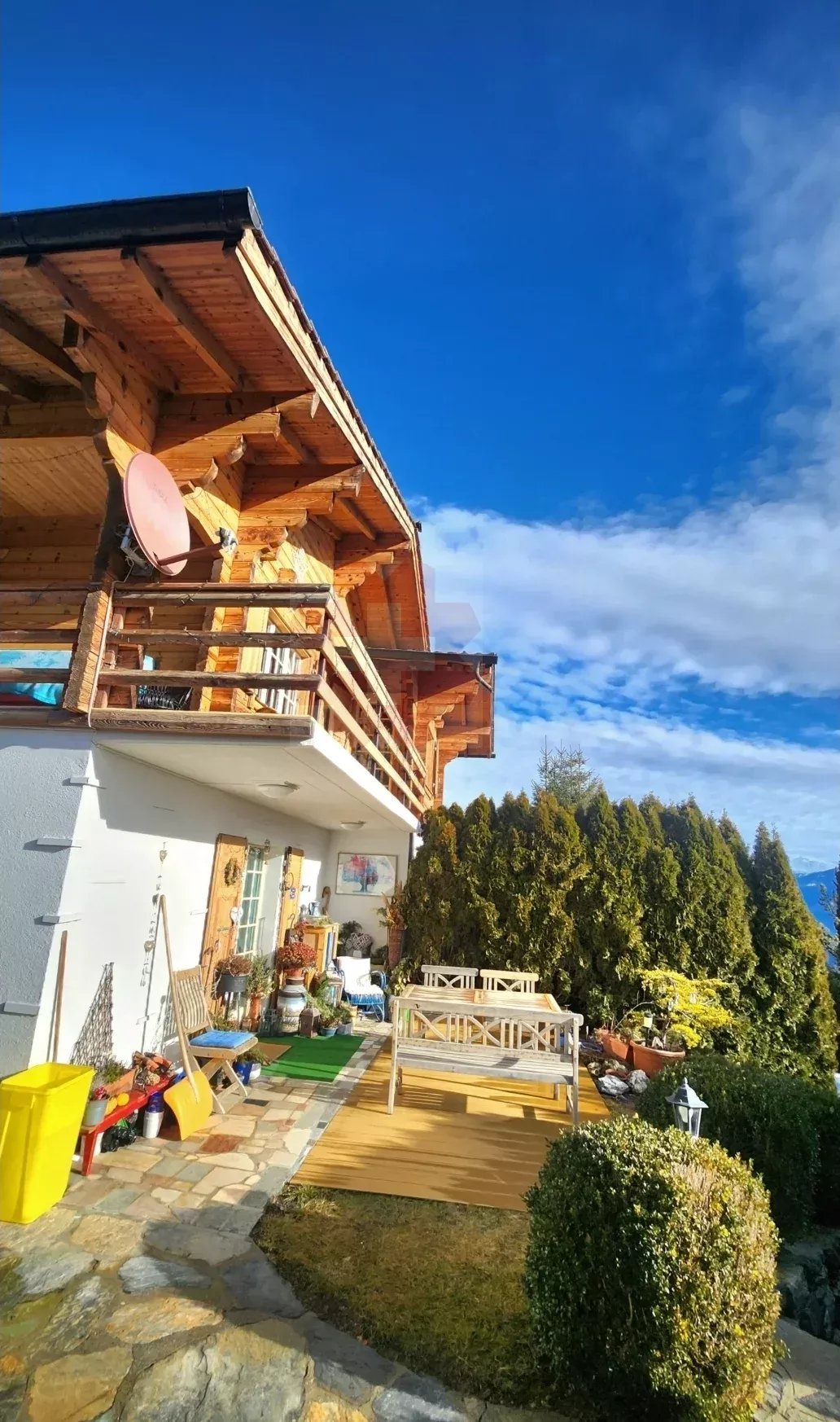 Immobilie in Aven - Magnifique chalet en madrier avec vue panoramique sur le Valais - Bild 6
