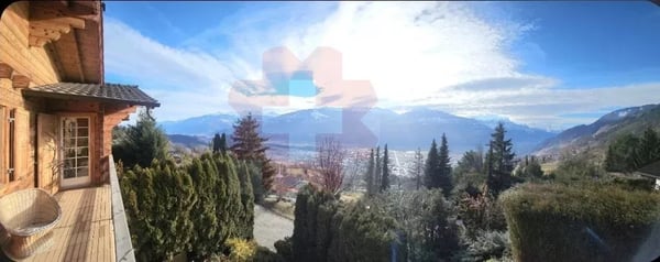 Magnifique chalet en madrier avec vue panoramique sur le Valais 5
