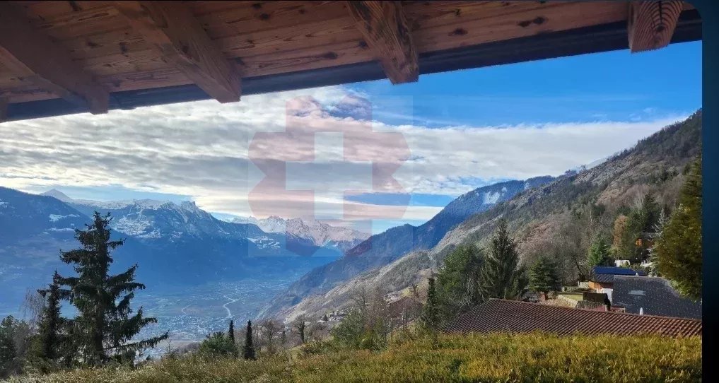 Immobilie in Aven - Magnifique chalet en madrier avec vue panoramique sur le Valais - Bild 3