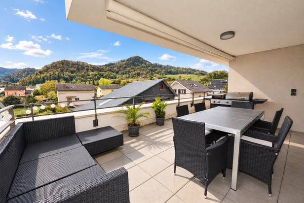 Lichtdurchflutete 3.5-Zimmer-Attikawohnung mit eigenem Waschturm und grosszügiger Terrasse 1