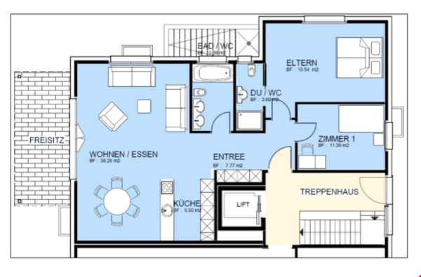 Moderne 3.5-EG-Zimmerwohnung mit Terrasse 9