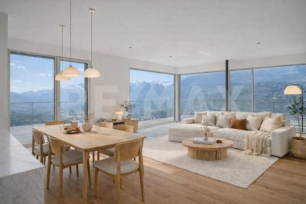 Penthouse neuf | 4.5p 128m² + terrasse panoramique 150m² sur 2 côtés Hauteurs de Sion 1