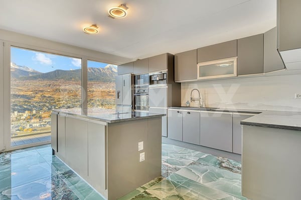 Villa neuve 2025 | Duplex 4.5p 151m² terrasse vitrée | Vue vallée du Rhône Hauteurs de Sion 5
