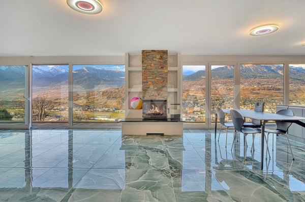 Villa neuve 2025 | Duplex 4.5p 151m² terrasse vitrée | Vue vallée du Rhône  Hauteurs de Sion 3