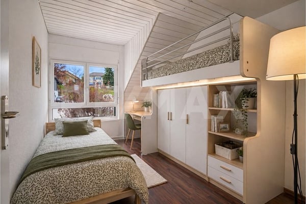 Duplex dernier étage | Plafond cathédral, vue 180 Alpes & campagne Région Rolle/Nyon 6