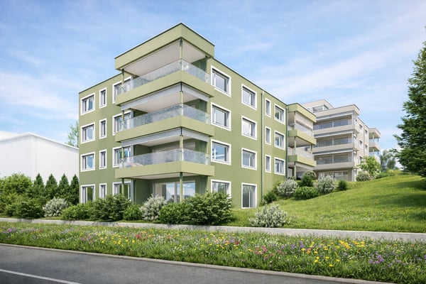 Moderne 3.5-Zimmer-Neubauwohnung mit Balkon und herrlicher Aussicht in Menziken 1