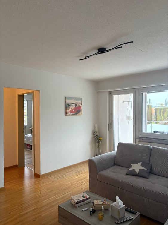 Charmante 1-Zimmer-Wohnung mit Balkon und Landschaftsblick in Flumenthal 2