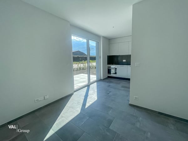 Studio en Ville de Sion avec terrasse et pelouse 2